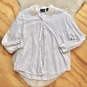 GAP 100% Linen Button Down Shirt
